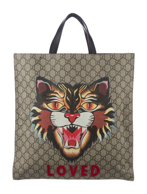 gucci sweater womens cat|Gucci tote with cat.